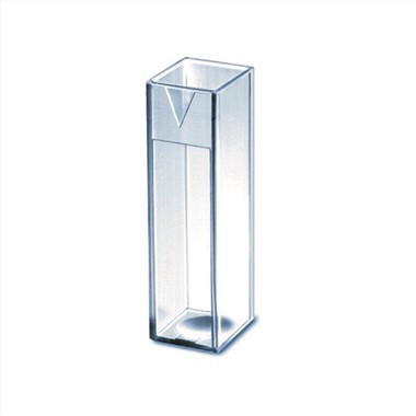 Cosán Optúil 10mm Líonadh Cupán Eiseamail Polaistiréin Imleabhar 4.5ml Cuvette Plaisteacha Indiúscartha Solais le haghaidh Speictreafótaiméadar
