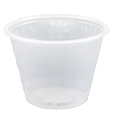 Plaisteach Steiriúil Indiúscartha Leighis 30ml Coimeádán Leigheas Corn Tomhais Leigheas Trédhearcach Céimnithe